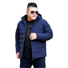 Новинка 2017, зимняя мужская теплая куртка, модная повседневная куртка, Длинная утепленная мужская куртка большого размера приблизительно 10XL, винно-красная/синяя 2022 - купить недорого