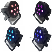 Luzes de led par 7x18w rgbwa uv 6 em 1, luz de 120w para dj, efeito dmx, lavagem de luz de discoteca, efeito para pequena festa ktv
