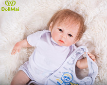 DollMai Bebes Reborn 18inch 46cm Silicone reborn baby Dolls Reborn  Realista Fashion Doll alive newborn doll 2024 - buy cheap