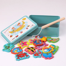 Рыболовная игрушка Магнитная удочка набор для детей Детская модель игры рыбалка игры на открытом воздухе детские развивающие игрушки подарки CognitionToys 2024 - купить недорого