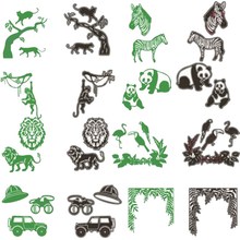 Cirrus Macaco Panda Zebra Corte De Metal Morre Stencils Para DIY Decoração Scrapbooking Embossing Fornecedor Artesanato Cortado 2019 2024 - compre barato