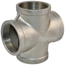 MEGAIRON 2" DN50 Female BSPT Thread Pipe Fitting 4 Way Stainless Steel SS304 Cross Type Coupling Pipe Connector 2024 - buy cheap