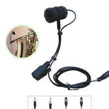 Saxofón de escenario con cable y micrófono profesional, instrumento musical con cuello de cisne, 4 tipos de enchufe 2024 - compra barato