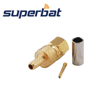 Superbat штекер SMC (гнездовой контакт) обжим для кабеля RG174 RG179 RG316 RF коаксиальный разъем 2024 - купить недорого