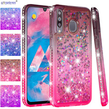 Diamond Cover for Samsung Galaxy M30 M 30 Cute Glitter Liquid Quicksand Case SM-M305G/DS SM-M305FN/DS SM-M305F/DS Bumper Cases 2024 - buy cheap