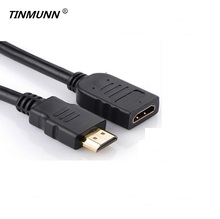 HDMI-совместимый Удлинительный кабель штекер-гнездо HDMI 3D 1,4 В Удлиненный кабель для ноутбука HDTV Разветвитель переключатель 1080P 2024 - купить недорого
