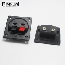 1pcs 2Pin Squarer Stereo Speaker Terminal Red + Black Junction Box Terminals WP2-7 Audio Clip Connector 2024 - buy cheap