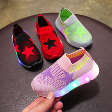 New Led Casual Shoes Children's Shoes Autumn Spring Flash Light Shoes LED Boys Girls Sports Light Sneakers EU Size 22-31 2024 - buy cheap