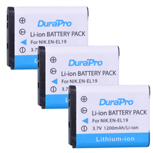 Bateria para câmera nikon, 3 pacotes, modelos s2500, s100, s2600, s3100, s3200, s3300, s4100, s4200, s4300, s6600, 1200mah 2024 - compre barato