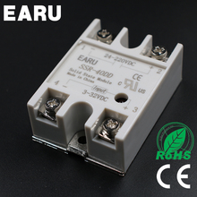 1 pcs Solid State Relay SSR-40DD 40A 3-32V DC Input TO 24-220V DC SSR 40DD SSR-40 DD Industry Control Factory Wholesale Hot 2024 - buy cheap