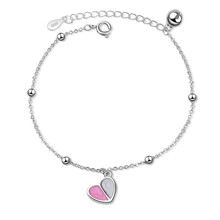 Romantic Heart Female Bracelets Jewelry Top Quality Silver Plated Bracelets For Women Party Accessories Girl Birthday 2024 - buy cheap