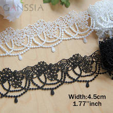 1yard Width:4.5cm Gorgeous Bead Chain Lace Water Soluble Laces Trims for Garment Curtain Sewing Accessories (ss-432) 2024 - buy cheap