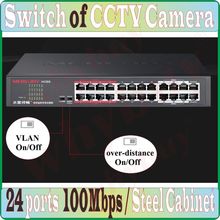 Interruptor VLAN 24 portas 100 Mbps Fast Plug & Play, Câmera NVR Switch de Rede, Aço, desktop Switch de Rede Ethernet de Câmera de CCTV 2024 - compre barato