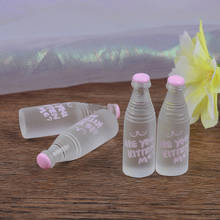 1:12 4 шт Розовый кукольный домик бутылка минеральной воды Миниатюрная игрушка кукольная еда кухонные аксессуары для гостиной детский подарок игрушка для ролевых игр 2024 - купить недорого