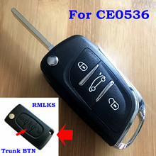 New 2 3 Buttons DS Modified Flip Remote Key Shell For Peugeot 307 308 408 For Citroen C-Triomphe C-Quatre C3 C4L C5 Auto Key 2024 - buy cheap