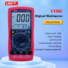 UNI-T UT58C Digital Multimeters AC/DC Voltmeter Ammeter Temperature Capacitance Frequency Tester Mulimetro 2024 - buy cheap