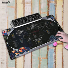 Mairuige World Map Large Size mouse pad Anti-slip Natural Rubber PC Computer Gaming Lock Edge mousepad Desk Mat for LOL cs go DO 2024 - buy cheap