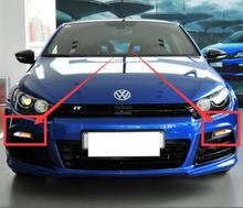 1set Scirocco daytime light LED 2009~2014year DRL Scirocco day light head lamp Scirocco R  White color with yellow turnning 2024 - buy cheap