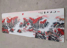 180x60cm / Chinese silk embroidery landscape painting - Beautiful Chinese Landscape Scenery 2024 - buy cheap