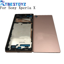 Original Full Housing LCD panel Middle Frame Case Battery Door Cover Side Button For Sony Xperia X F5121 F5122 Repair Parts 2024 - buy cheap