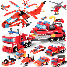 Bloques de construcción City Fire Series para niños, juguete de ladrillos para armar bombero, ideal para regalo, incluye más de 697 piezas 2024 - compra barato
