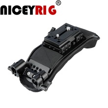 NICEYRIG Shoulder Rig Pad with Quick Release Manfrotto Rail 1/4" 3/8" Screw 15mm Rod Clamp for DSLR Camera Rig Cage Shoulder 2024 - buy cheap