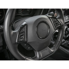 Interior do carro volante quadro guarnição anel estilo adesivo para chevrolet camaro 2017 + abs acessórios 2024 - compre barato