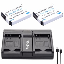 Probty-bateria e carregador duplo usb, kit carregador para nikon coolpix s9700 s9500 s9400 s9300 s9100 s8200 s8100 s8000 s6300 s6200 2024 - compre barato