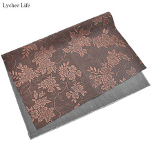 Lychee life a3 flor artificial artesanal tecido de couro para vestuário decoração diy costura retalhos acessórios de roupas 2024 - compre barato