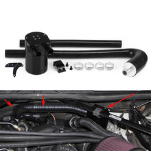 RASTP-Black Baffle Oil Catch Can Tank With Radiator Silicone Hose for BMW F30 F32 F36 320i 328i  N26 Engine RS-OCC017 2024 - buy cheap