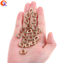 Cordial Design 13MM 500Pcs/Lot Acrylic Beads/Earring Findings/Ring Shape/Hand Made/Gold UV Plating/Beads Jewelry Accessories 2024 - buy cheap