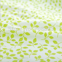 1 meter White with Green Leaves 100% Cotton Patchwork Cloth Quilting Fabric tecido Tissues 160cmx100cm 2024 - buy cheap