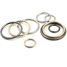 20pcs/lot 15mm/20mm/25mm/30mm Black Gold Circle O Ring Connection Alloy Metal Shoes Bags Belt Buckles DIY Accessorie Wholesale 2024 - buy cheap