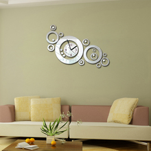 New 3d Diy Acrylic Mirror Clock Wall Clocks Horloge Reloj De Pared Large Decorative Watch Quartz Living Room Modern Needle 2024 - buy cheap