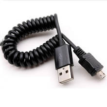 USB 2.0 to Micro USB Spring Data Cable Spiral Coiled 5 Pin Adaptor Digital USB Data Charging Cables Connector USB Charger Cable 2024 - buy cheap