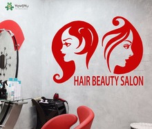 YOYOYU Wall Decal Barbershop Girls Hair Beauty Salon Wall Stickers Vinyl Window Interior Decor Accessories Design Spa MuralSY888 2024 - buy cheap