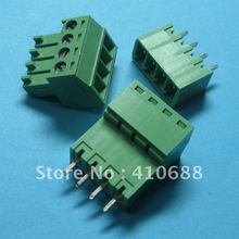 Conector de bloque de terminales de tornillo de 4 pines/vías de 3,5mm Color verde tipo T con pin 10 Uds 2024 - compra barato