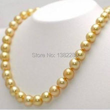 ¡! JT5745-collar del Mar del Sur, joyería artesanal de moda, 10mm, dorado 2024 - compra barato
