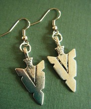 Hot Vintage Silvers Medieval Arrowheads 3D Charms Earrings Drop/Dangle Earrings For Women Jewelry Gifts Accessories P820 2024 - buy cheap