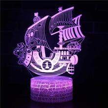 Boat Table Decoration Table Lamp Fashionable Party Atmosphere Remote Control Desk Lamp Home 3d Colorful Night Light Led 2024 - buy cheap