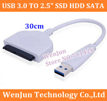 Free Shipping USB 3.0 TO 2.5" SSD HDD SATA 3 Data Cable Cord Wire For Hard Drive Internal to External 2024 - buy cheap