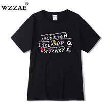 New Design TV Show Stranger Things Men T Shirt 2019 100% Cotton Short Sleeve Men Fashion Hip Hop Shirt Tops Tees Free Shipping 2024 - buy cheap