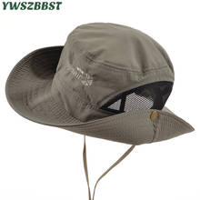 Summer Women Sun Hats Women Bucket Hat Men Fisherman Hat Wide Large Brim Anti-UV Holiday Seaside Beach Cap Fashion Mesh Sun Cap 2024 - buy cheap