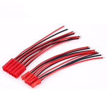 10 Pairs 100mm 150mm 2pins 20AWG JST Connector Plug Cable Male and Female for RC plane Battery 2024 - buy cheap