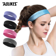 AOLIKES Professional Sweatband Sports Moisture-wicking Non slip Headband unisex breathable band for sports fitness workout 2024 - buy cheap