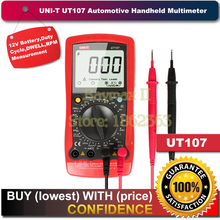 UNI-T UT107 ЖК Автомобильный ручной мультиметр AC/DC вольтметр тестер измерители с задержкой, об/мин, проверка батареи 2024 - купить недорого