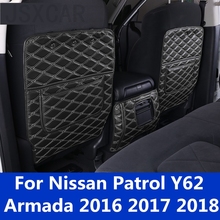 seats care back seat protector Rear Seat Anti-Kick Pad Seat cover interior Modified For Nissan Patrol Y62 Armada 2016 2017 2018 2024 - buy cheap
