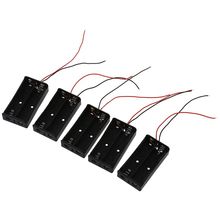 5 pces 2x3.7 v 18650 caixas de suporte de bateria casos 2024 - compre barato