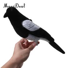 MagiDeal Durable Sturdy Plastic Full Flocked Realistic Calling Magpie Decoy Shooting Decoying Bait 106g Outdoor Hunting Tools 2024 - buy cheap