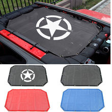 2/4 Doors Polyester Roof Mesh Bikini Top Cover UV Sun Shade Mesh For Jeep Wrangler 2007-2017 Accessories Car Styling 2024 - buy cheap